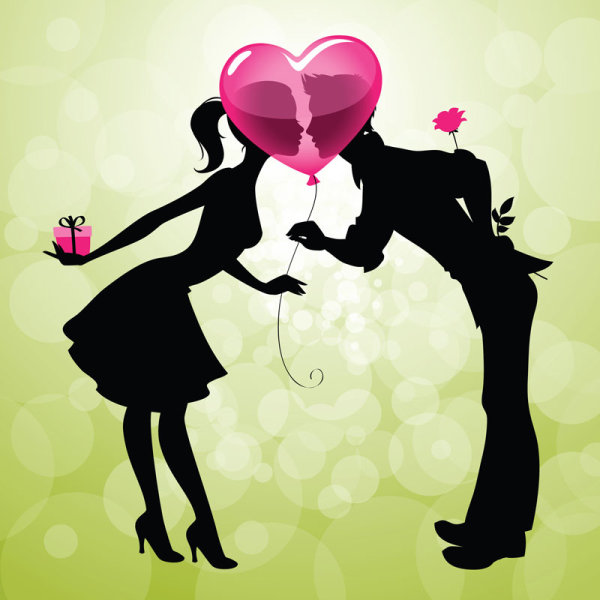 Cartoon Couple 05 - vector material
