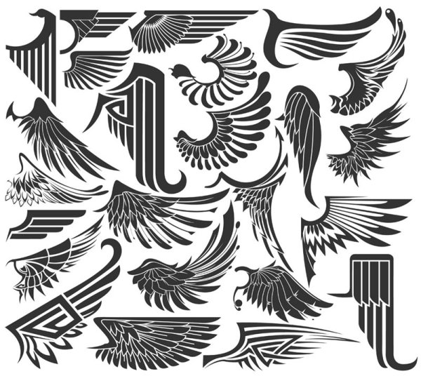 Wings sinks 01 - vector material