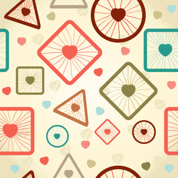 Cartoon pattern background 03 - vector material