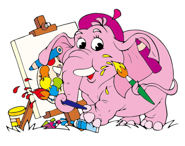 Cartoon image 01 - vector material