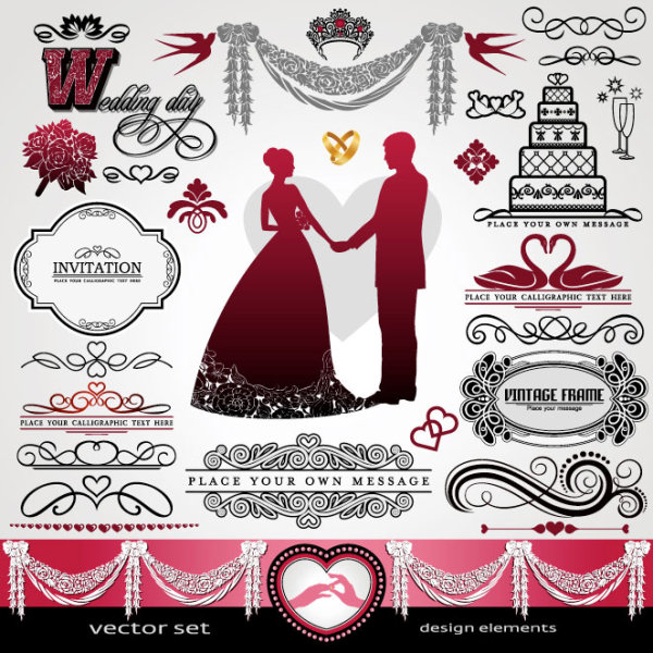 European-style lace pattern 02 - vector material