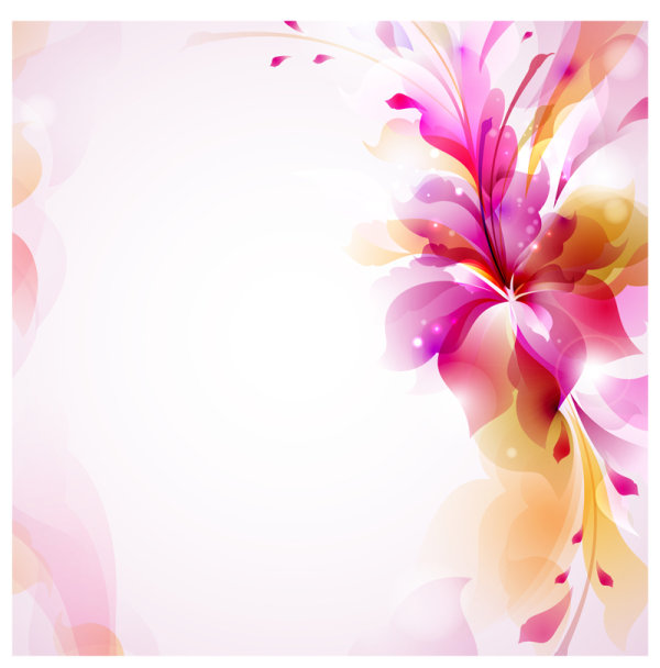 Colorful pattern background 01 - vector material