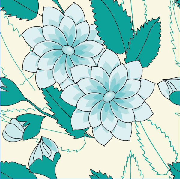 Patterns background 05 - vector material