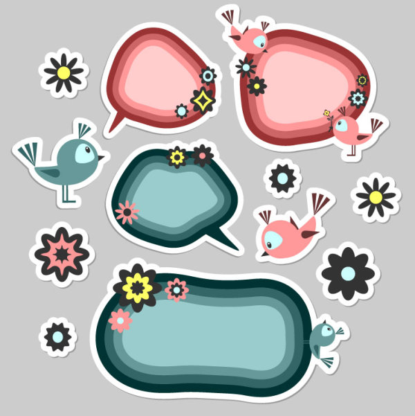 Cute cartoon 02. - Vector material