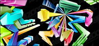 Cool style three-dimensional crystal arrow