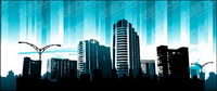 Blue Vector city material