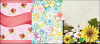 Flowers associated vector