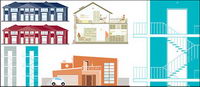 simple vector illustration building