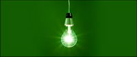 The light bulb picture material