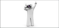 3D pictures little picture material