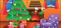 Lovely indoor Christmas decoration