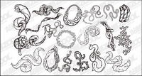 Go Media production trend vector material Set13-rope chain