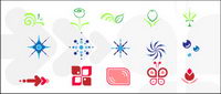 Simple elements vector graphics material
