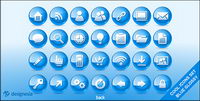 Crystal circular flash animation button fla source file material