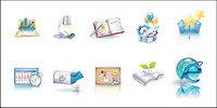 Beautiful vista style icons vector material-3
