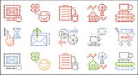 Simple pixel vector graphics material-3