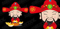 Cute Cartoon Vector Wealth material
