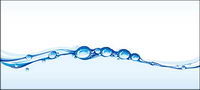 Beautifully surging water vector material
