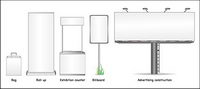 Vector material blank billboard