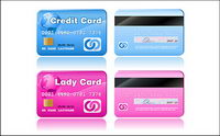 Beautiful card vector material