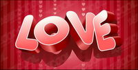 Three-dimensional vector material LOVE