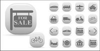 Simple vector icon travel material