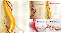 the dynamic lines of cool background material vector