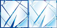 Vector glass cracked material