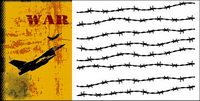 The theme of war material vector