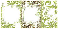 Fashion pattern vector border material