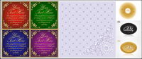 25th anniversary of the materials and leftover bits and pieces pattern vector