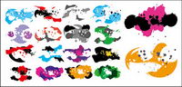 Fashion ink element vector material-1