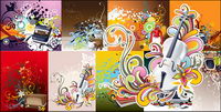 Number of items with the trend of the pattern vector material
