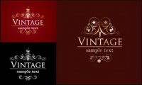European decorative pattern vector material
