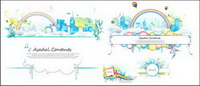 Fun City theme vector material