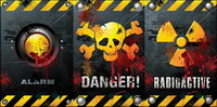 Horror theme vector material
