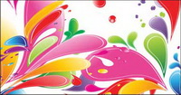 Fun drop shape element vector material