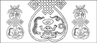 Material of the 18 Chinese classical vector