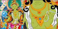 Thangka Ai bodies of law, Vajradhara vector (toll stations do not change)