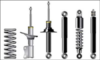 Metal parts and components vector material