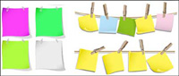 Color vector material scrap paper