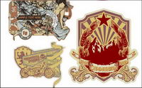 Vector retro personality labei