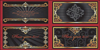 Aureate luxuriant lace vector of material