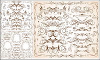 Vector delicate lace stripes