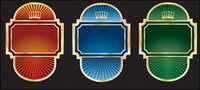 Vector ornate European-style label