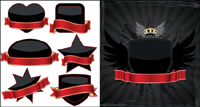 ��Black�� simple label Vector