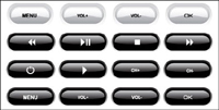 Play button and the search box vector material