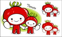 Love the cartoon super fruit Vector 5