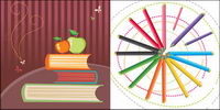 Cute stationery Vector