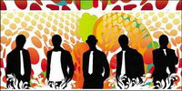 Vector silhouette of a variety of people